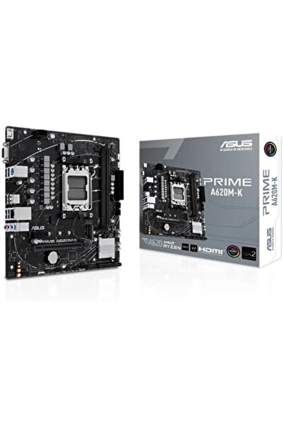 ASUS لوحة أم Prime A620M-K (مقبس AM5/A620/DDR5/SATA 6Gb/s/Micro ATX)