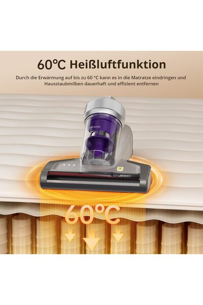 Jimmy JV35 Mattress Vacuum Cleaner 700W UV Sterilization HEPA - Purple