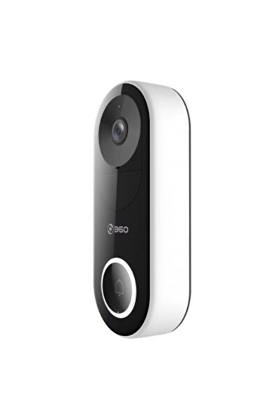 +360 Intelligent Doorbell 360 D819 with Camera, Microphone, Speaker, Facial Recognition, Compatible with