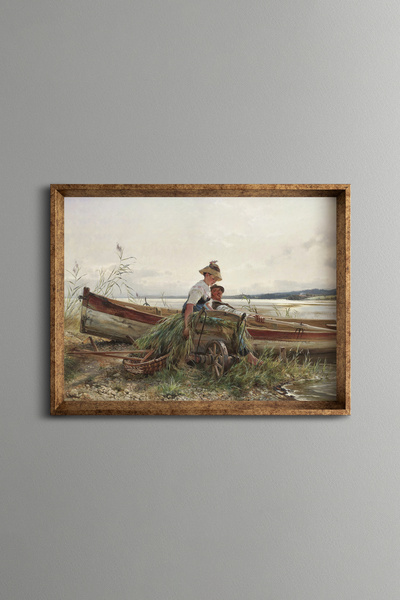 epiqart Delightful Fun - Vintage Patterned Frame