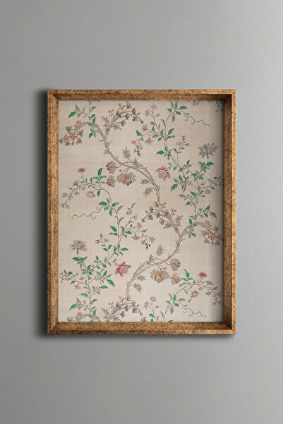 epiqart Çiçek Deseni - Vintage Desenli Çerçeve