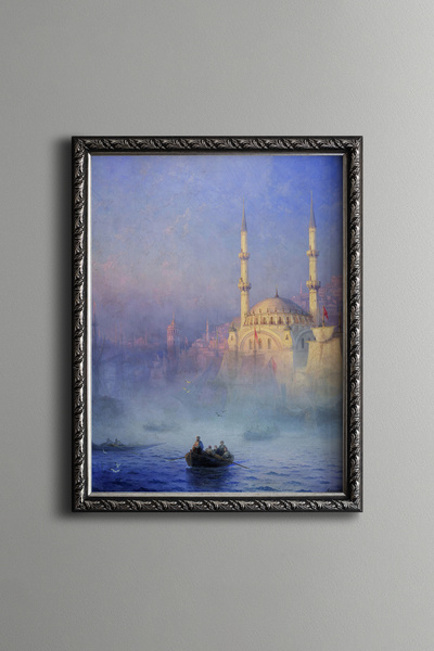 epiqart قوارب في اسطنبول - إطار منقوش عتيق