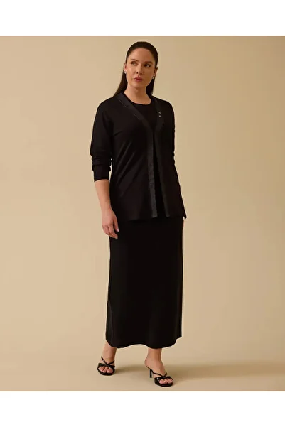 Gala-Xi Plus Size Cardigan Suit