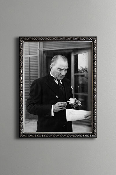 epiqart Atatürk - Vintage Desenli Çerçeve