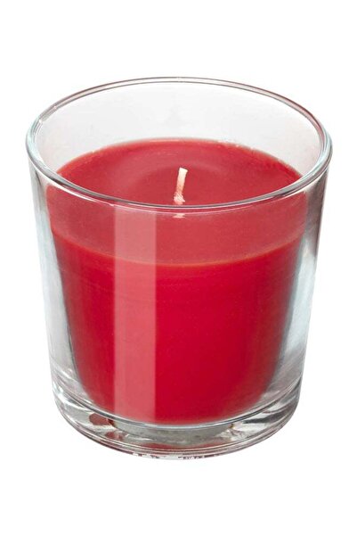 Generic Sweet Berries Scented Candle In Glass Red/Clear 7.5cm