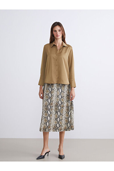 LC Waikiki Create Your Style from Uzg Store | Oversize Satin Women's Shirt