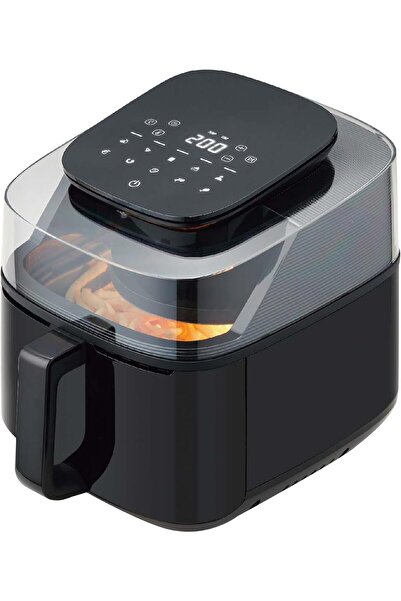 Prestige مقلاة هوائية سعة ٥.٥ لتر، ١٥٠٠ واط، نافذة شفافة | مقلاة مطلية بطبقة ...