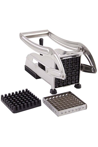 Generic قطاعة بطاطس سوداء/فضية