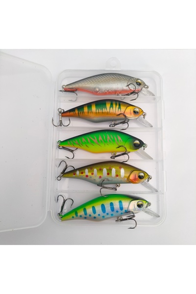 Bozok balıkçılık maket balık takımı, rapala takımı ( 9,2mm 11,8 gram . 5li ta...