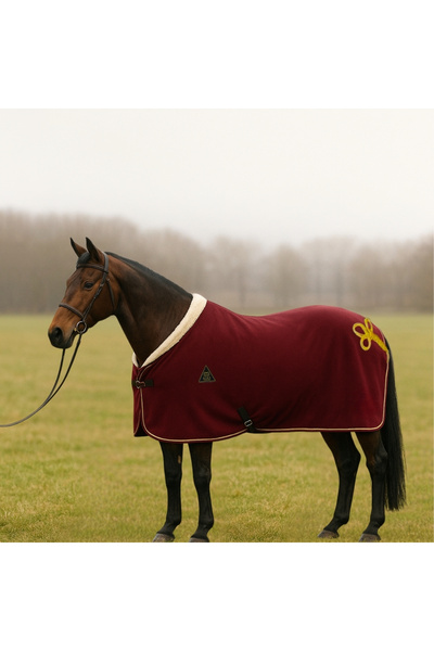 ATEX BİNİCİLİK Yakalı İp Detaylı Polar Blanket 100 İle 160 Arası Beden Seçenekleri