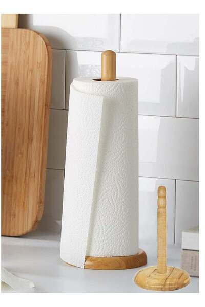 Generic Kitchen Tissue Roll Holder Brown 30cm