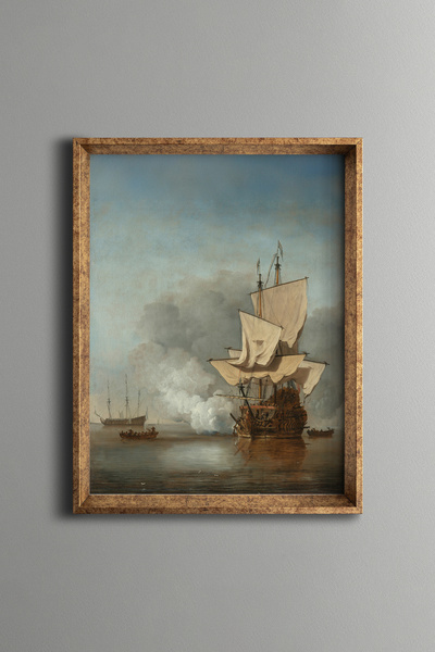 epiqart Ball Shot - Vintage Patterned Frame