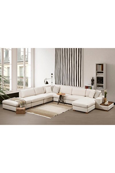 Vivense LOOP KÖŞE KOLTUK, KREM