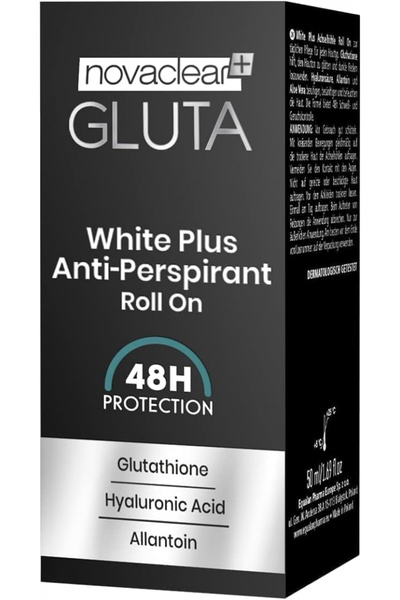 Novaclear جلوتا وايت بلس مزيل العرق رول أون