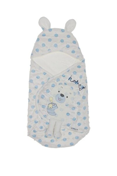 Bebecix Baby Sleeping Bag Blue Bear and Dots