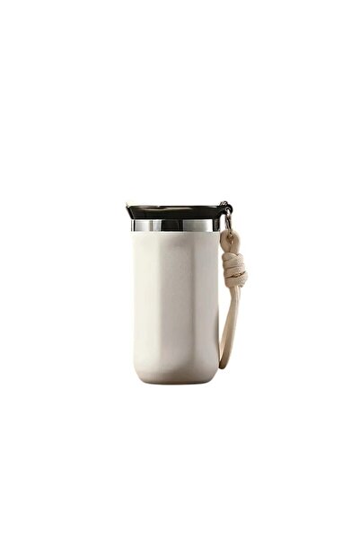 Mixbo Termos pentru Cafea Mixbo, cu Maner, Otel Inoxidabil, Alb, 350 ml