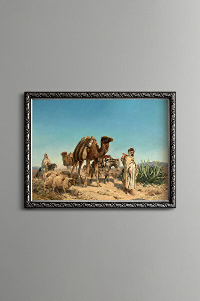 epiqart Desert Camp - Vintage Patterned Frame