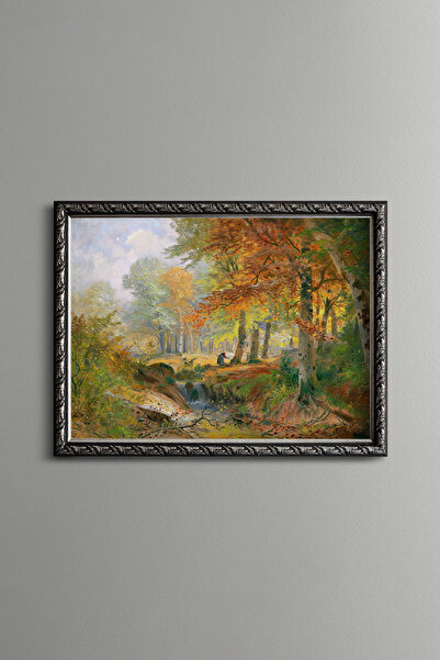 epiqart Autumn Landscape - Vintage Patterned Frame