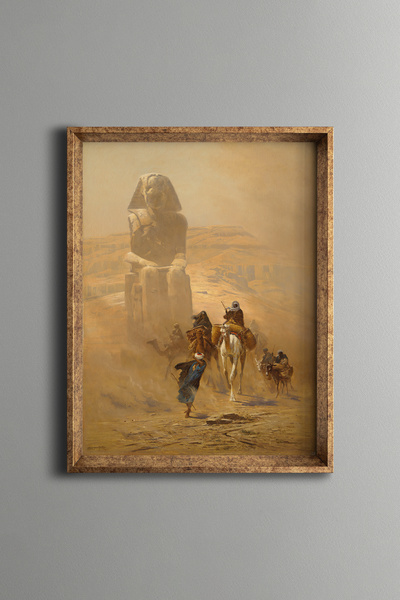 epiqart ال Sphinx - إطار منقوش عتيق