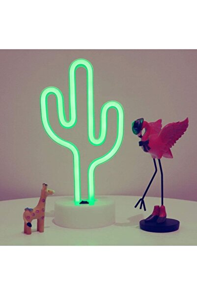 Raffine Cactus Neon Signs Light for Wall Decor Green