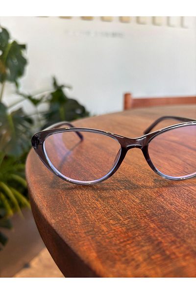 funeyes Frida Cat Eye 52 Ekartman Slanting Blue Block Blue Light Protection Glass Can Change Erkan Glasses
