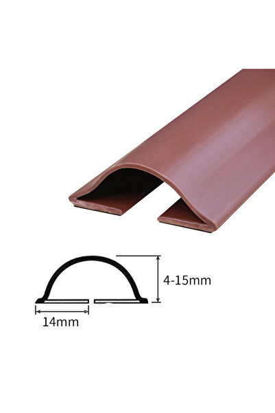 Choice1 شريط مانع تسرب الباب من السيليكون باللون البني، قطعة واحدة، ذاتي اللص...