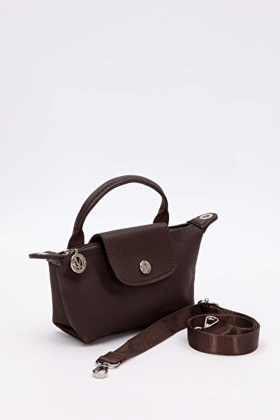 Levidor Camel Mini Boy Deri Kapak Detaylı El Çantası