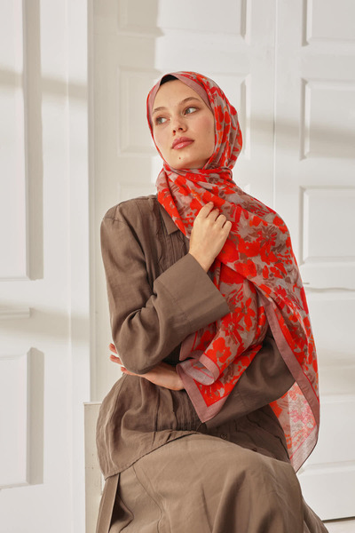Silk Home Patterned Soft Shawl 70024-08