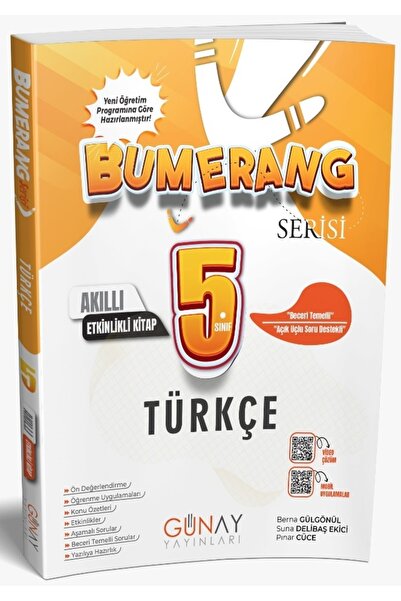 Günay Yayınları 2025-2026 Bumerang 5. Sınıf Konu Anlatımlı Etkinlikli Türkçe ...