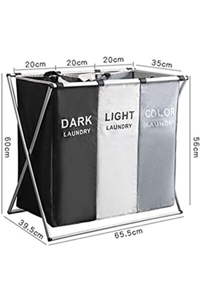 Türkiye Dirty Clothes Basket, Large Capacity Dirty Laundry Basket, Foldable Bucket Dirty Clothes Oxford Fabr