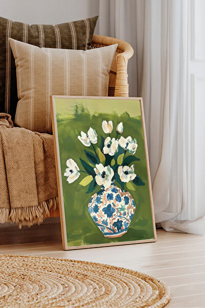 Dekorsiahome Τραπέζι σαλονιού κουζίνας με ξύλινο πλαίσιο μονοκόμματο TK1538