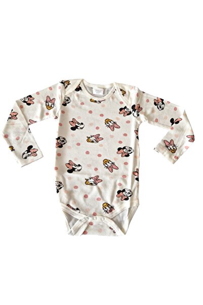 Minnie Mouse Set of two long-sleeved bodysuits, multicolor, 100% cotton, Minnie Mouse