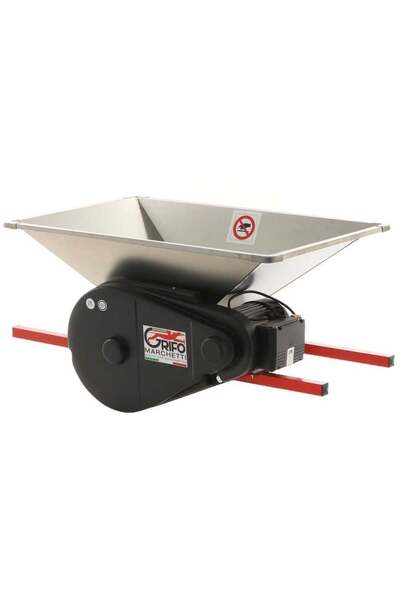 Grifo Large Stainless Steel Electric Crusher for Seedless Fruits and Grapes 1500 kg/hour