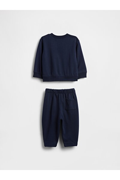 GAP Bebek Lacivert VintageSoft Varsity Logo Sweat Set