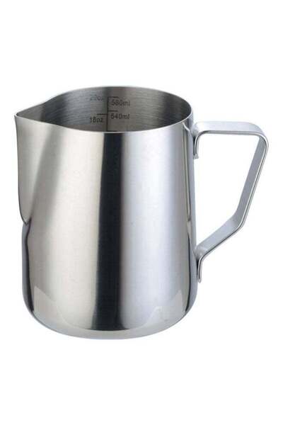 Generic Stainless Steel Milk Frothing Pitcher Silver 600ml