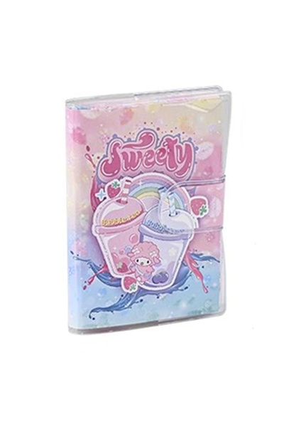 Mikro NT-103 SWEET CANDY LOVE PVC KAPAKLI CIRTLI ÇİZGİLİ NOT DEFTERİ