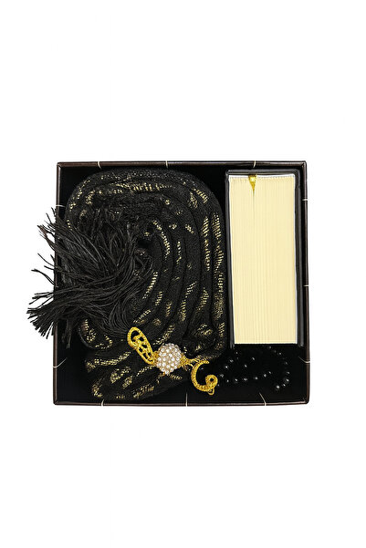 Mekke Pazarı seccade kuean tesbih kabe kutulu hediye çeyizlik içindir