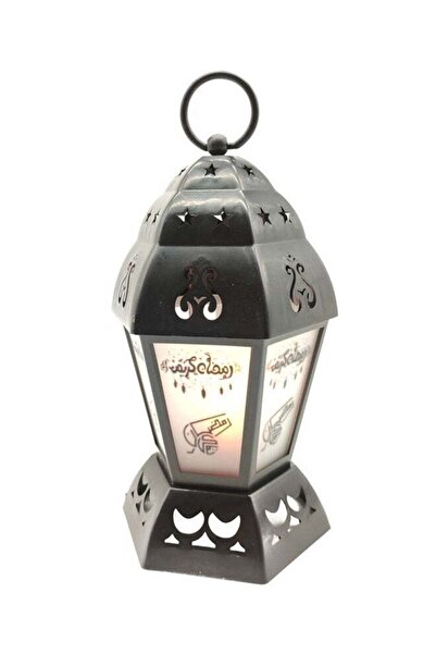 Generic فانوس رمضان LED أسود 25 سم