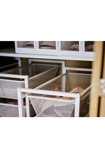 Arma Mesh basket, white, 25x51x15 cm