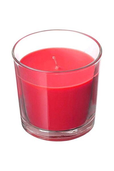 Generic Scented Candle In Glass Red 9x4.5cm