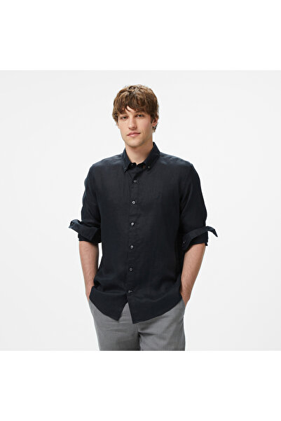 Nautica Nauticn Erkek Siyah Classic Fit Gömlek