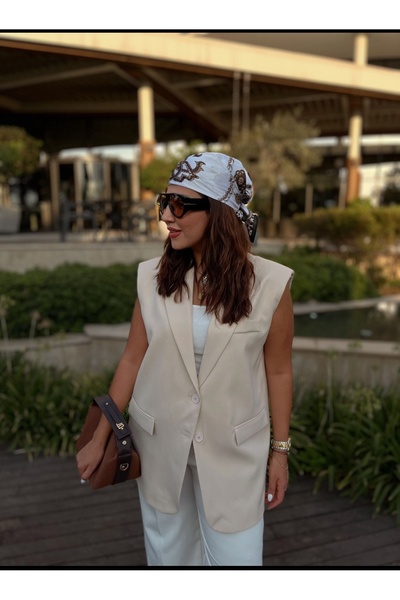 PARKDERİN Plus Size, Lined, Shoulder Shoulder Pad Pieces, Cotton Mix, Vest // Get One Size Smaller.