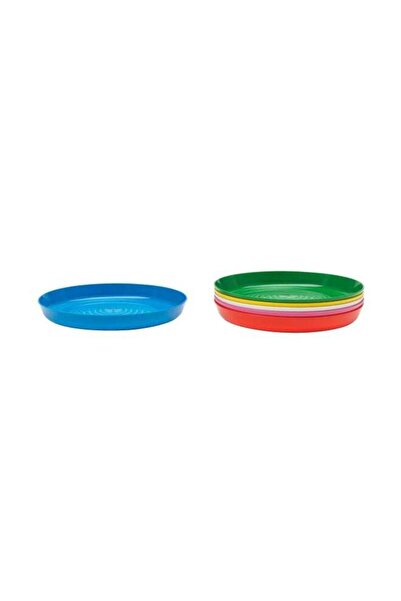 KALAS 5-Piece Plastic Plate Multicolour 18cm