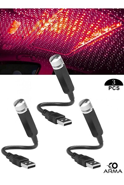Arma A set of 3 adjustable car roof night lights