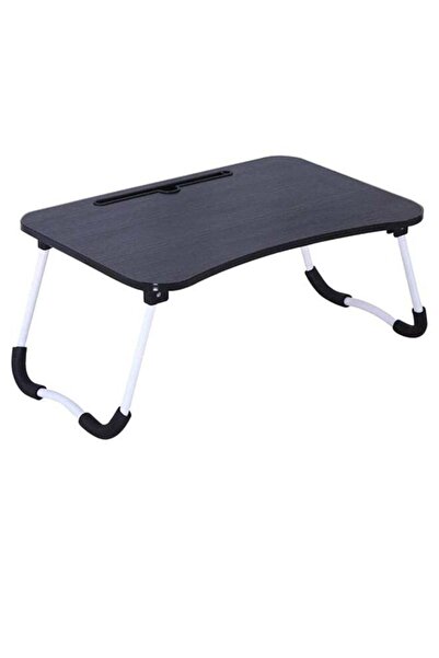 Modern home مكتب كسول قابل للطي باللونين الأسود والأبيض