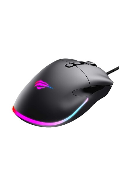 Havit Ποντίκι παιχνιδιών, 800/1600/2400/3200/6400/12000 DPI, 1,6 m, 5V, MS954, Μαύρο