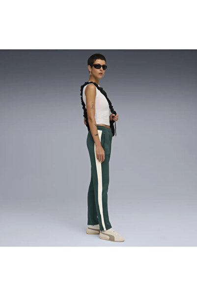 Puma T7 ALWAYS ON Slim TrackPants Yeşil Kadın Eşofman Altı