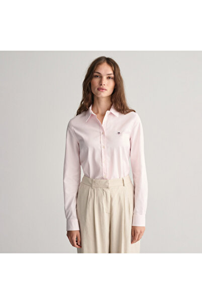 Gant Kadın Pembe Slim Fit Klasik Yaka Oxford Gömlek