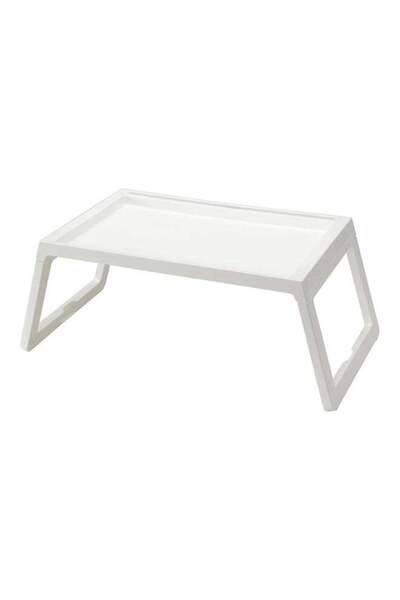 Generic Folding Bed Table White 55x36x31 cm