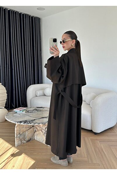 Lady Pixie Women's Shoulder Long Epaulet Trench Coat